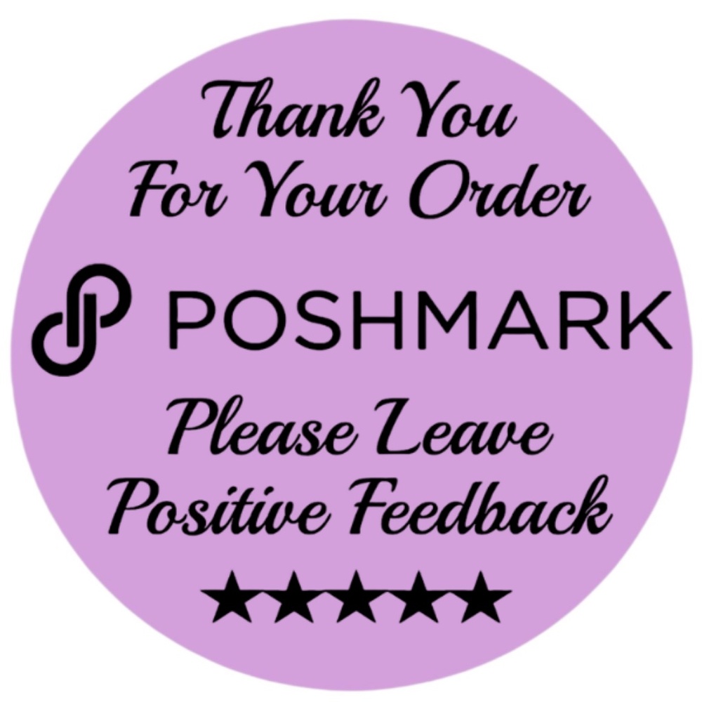 Thank You For Your Poshmark Purchase Labels Stickers 12 colors to choose from - Picture 2 of 14